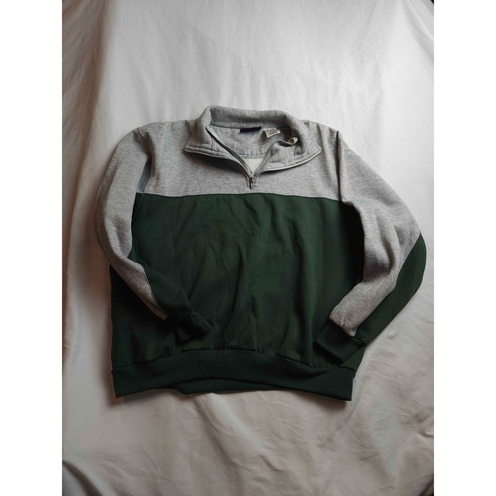 Puritan Sweatshirt Men L Forest Green Outdoor Gorpcore Layering Heritage 1/4 Zip
